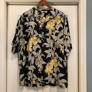 Men's Tommy Bahama Hawaiian Silk Shirt, Large